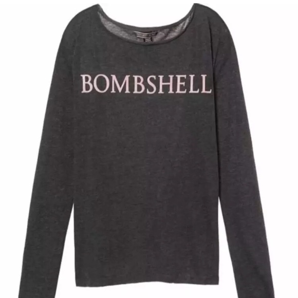 Victoria’s Secret BOMBSHELL Logo Long Sleeve Shirt - Picture 1 of 1